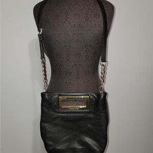 Michael Kors Black Leather Crossbody